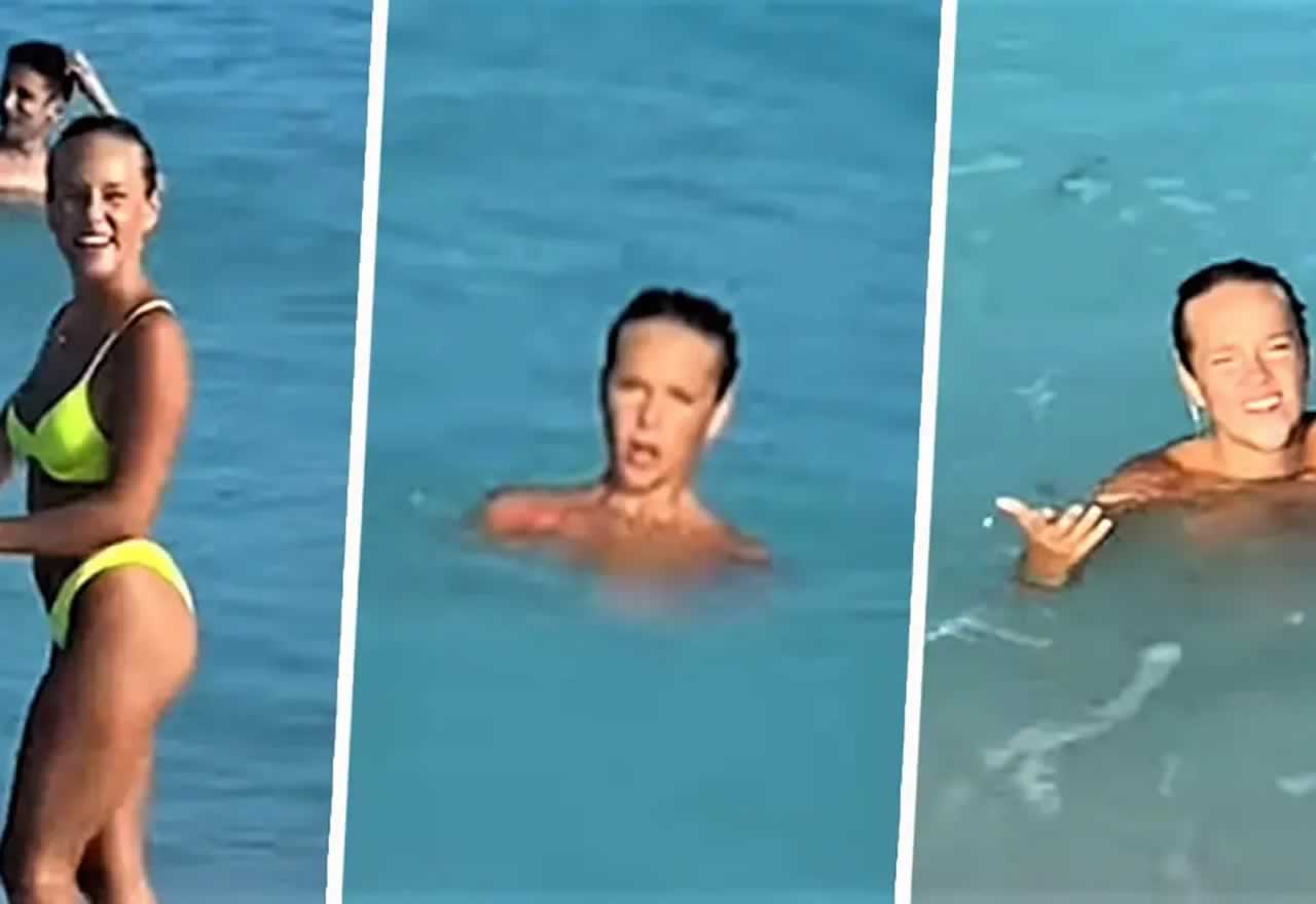 mal humor director Ya Broma viral: Le regala a su novia un bikini que se deshace en el agua y